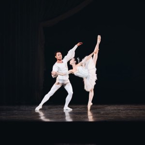 Maykel Solas and Junna Ige in George Balanchine's Theme and Variations. Photo courtesy of Ballet San Jose.